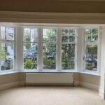 Hardwood splay bay window