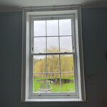 Timber hidden balance sliding sash window