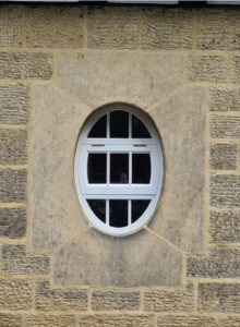 Oval heritage flush casement window
