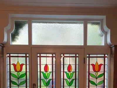 Shaped door fanlight
