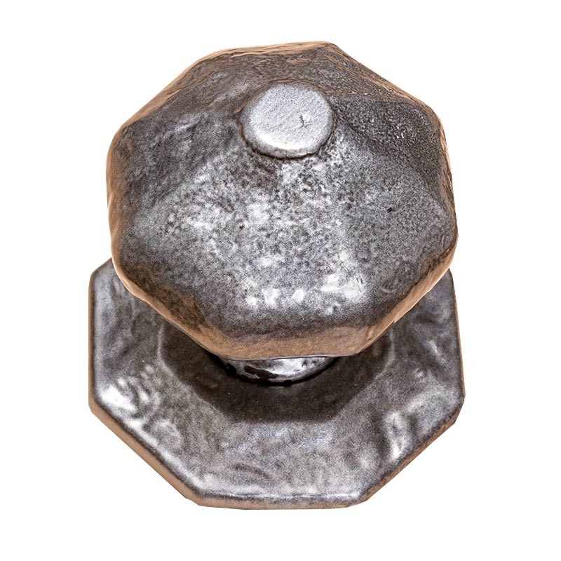 Octagonal iron door pull