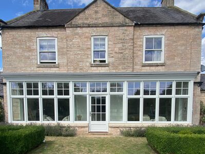 Bespoke timber orangery