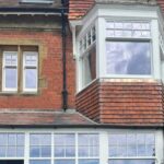 Victoria terrace in Robin Hood's Bay. The property has a sash window with hidden trickle ventilation.
