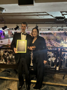 Richard Dawson RIBA collects LABC Award
