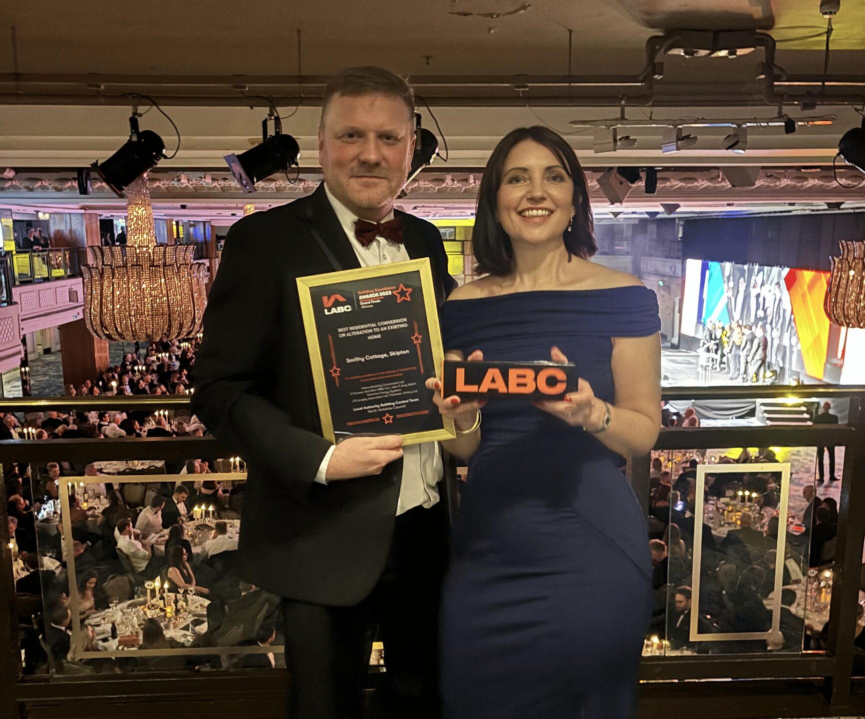 Dave Upton and Janine Roberts LABC WINNER
