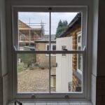 Timber kitchen sash window