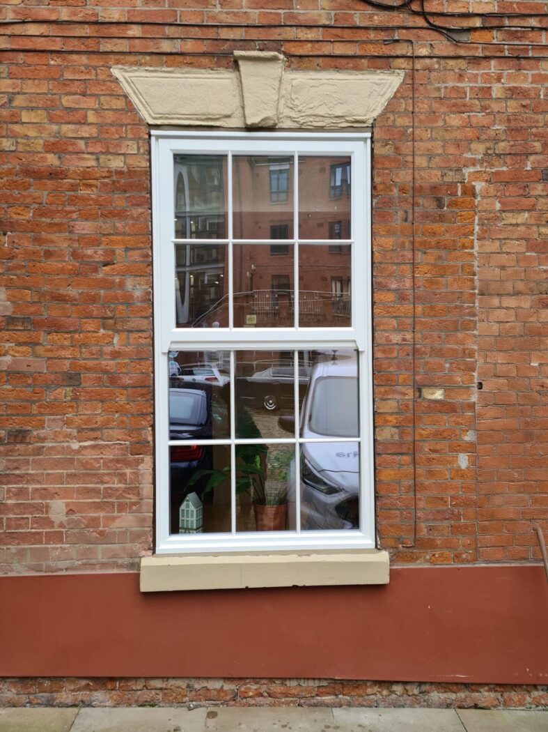 Mock Sash window with Georgian bars