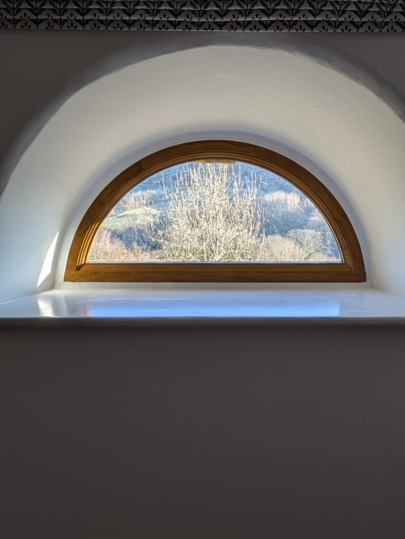 Bespoke half-moon crescent Accoya window