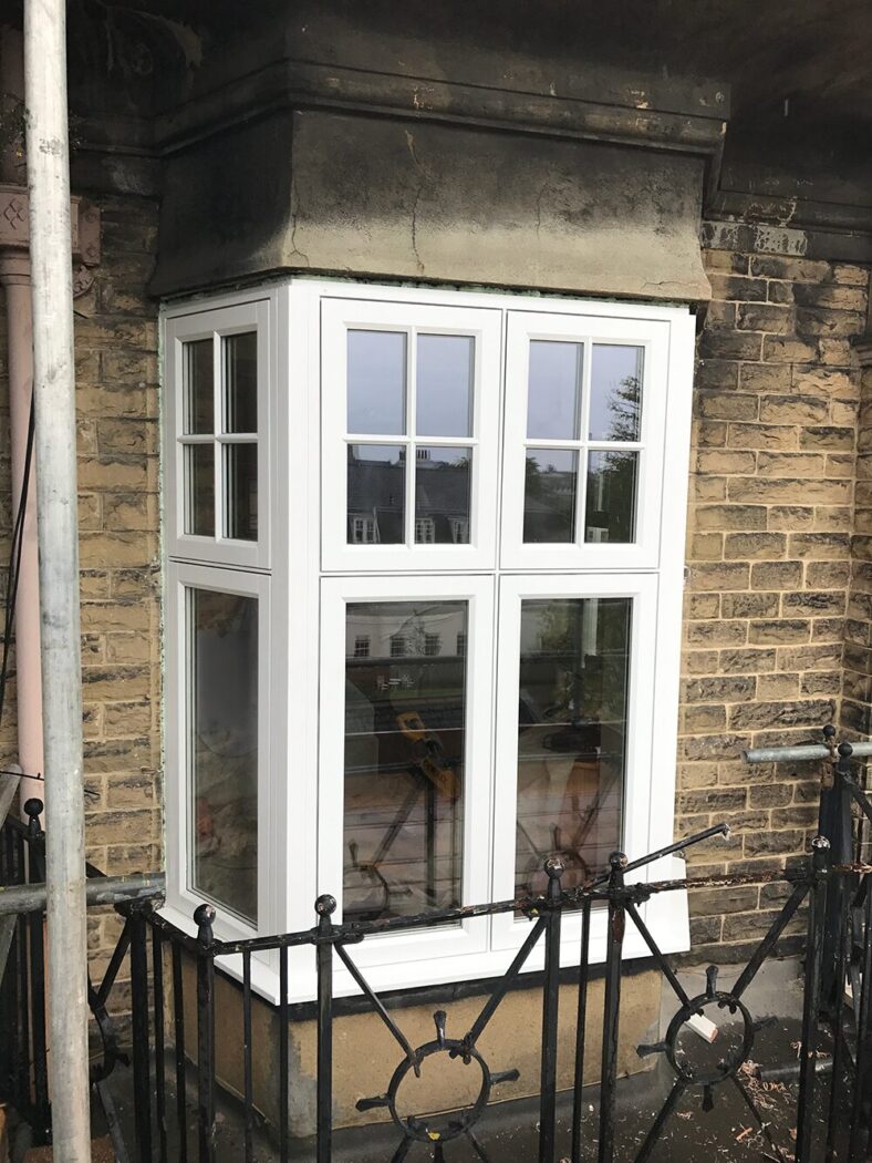 Square bay Flush casement window for the Cairn Hotel in Harrogate