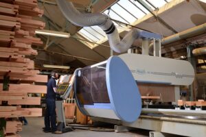 Patchett Joinery employee using a CNC Router