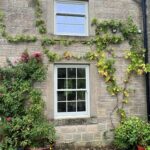 Stone country cottage in Harrogate with replacement timber sash windows