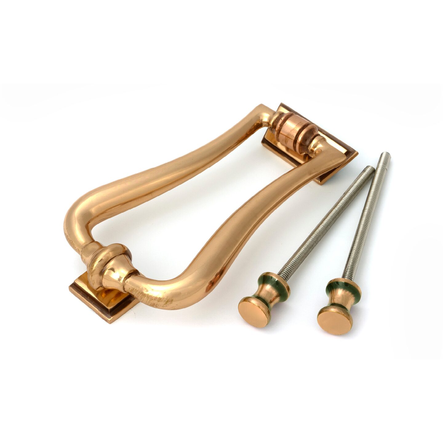 From the Anvil Polished Bronze Slimline Art Deco Door Knocker