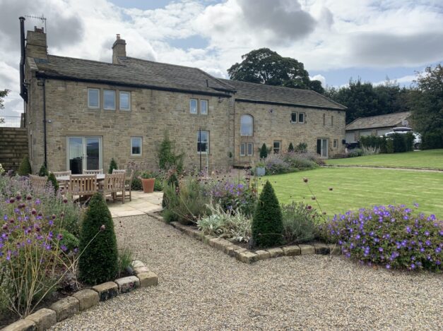 Converted farmhouse in Addingham with new windows and doors in French Grey.