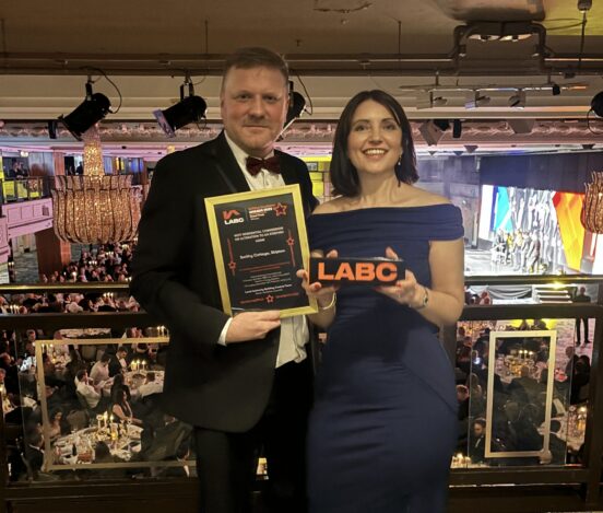 Dave Upton and Janine Roberts LABC WINNER